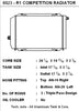 CSF Universal Triple Pass Dual Core Radiator w/AN Fittings